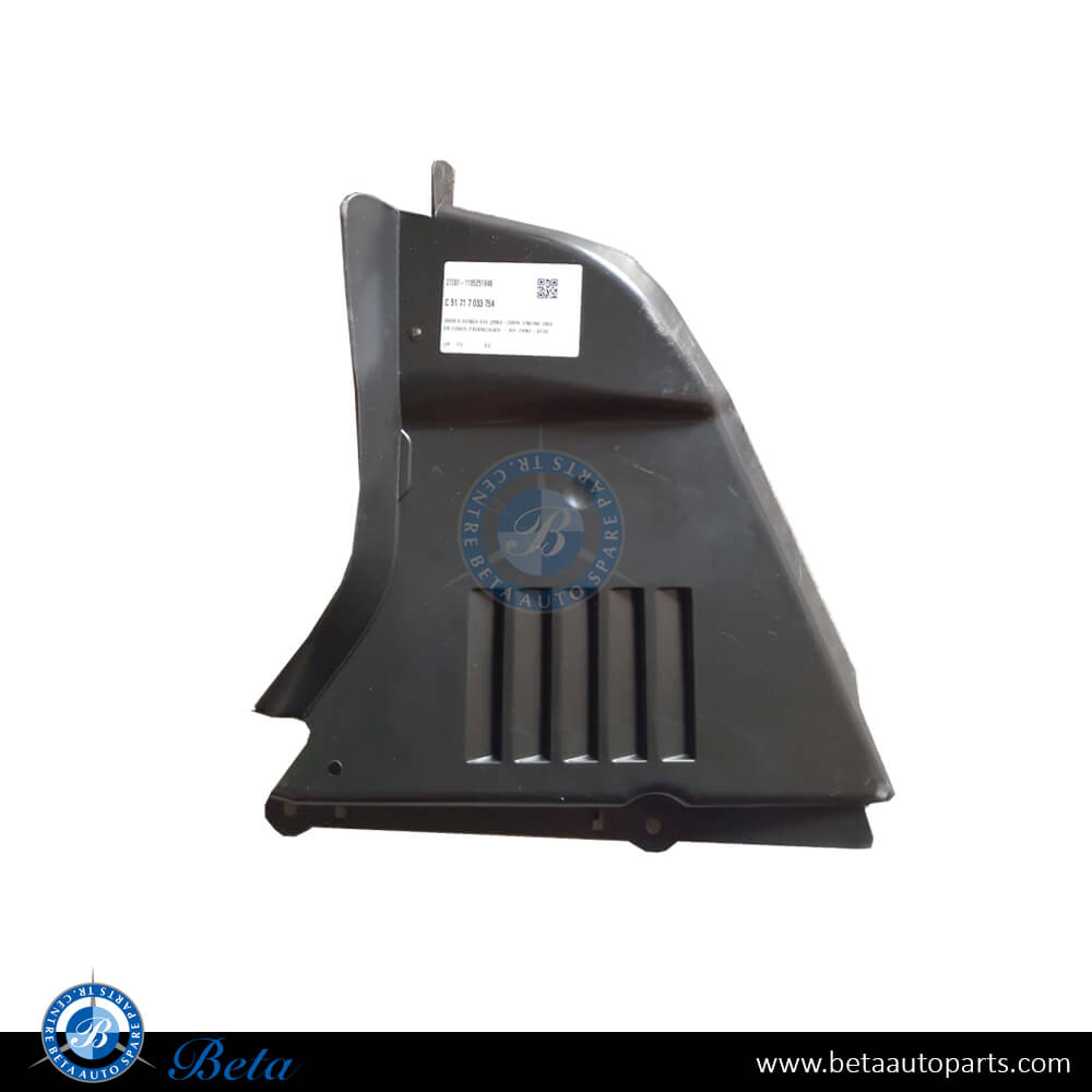 Right Side Engine Under Cover Triangular for BMW 5 Series E60 2003-2009 models, Part Number 51717033754 Right Side Engine Under Cover Triangular for BMW 5 Series E60 2003-2009 models, Part Number 51717033754